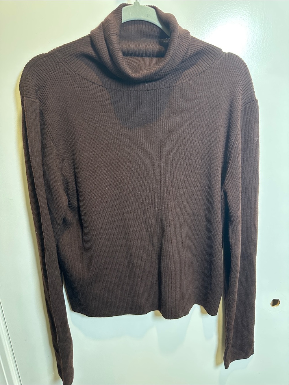 Thakoon Chocolate Brown Ribbed Turtleneck Sweater(23)
